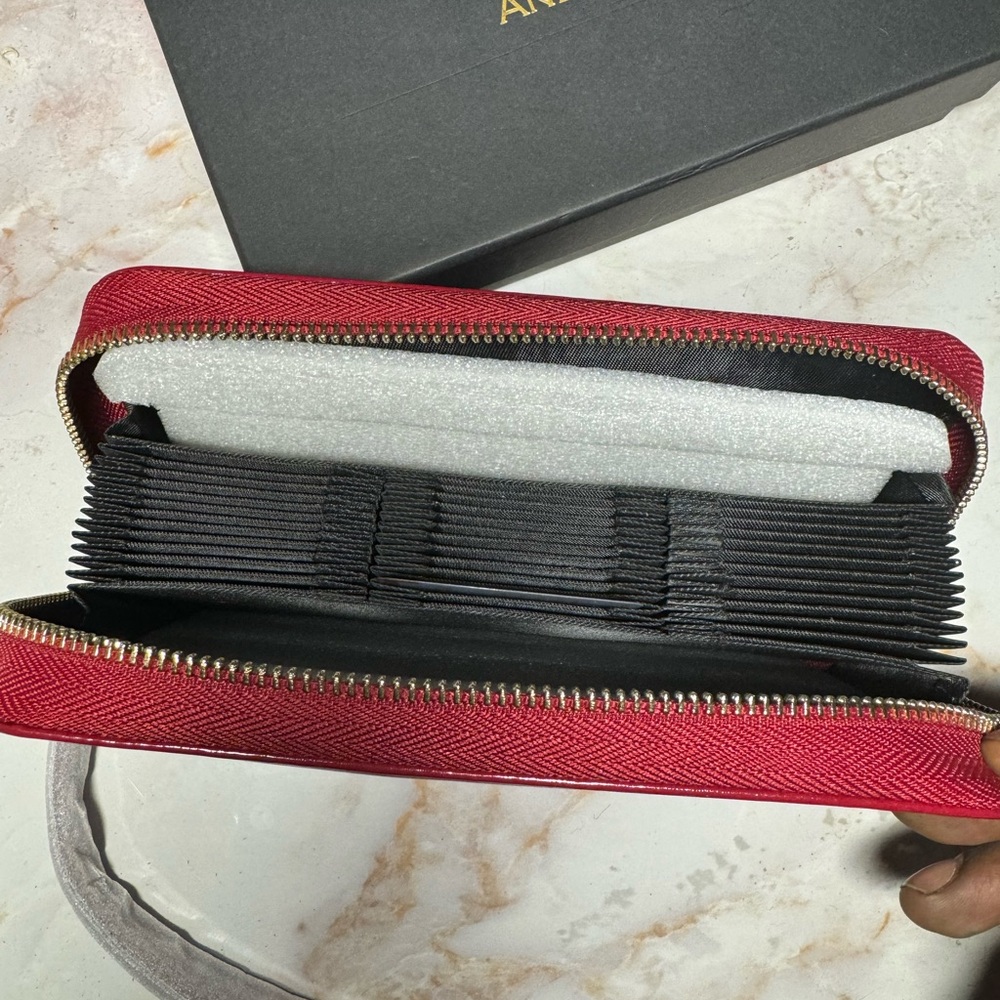 ANDOILT Genuine Leather Wallet for Women Men RFID Blocking Credit Card Holder